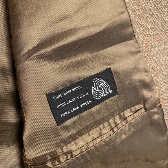 Jean Paul Germain Sport Coat Vintage 100% Wool Brown 3 Button Blazer 44S - Picture 5 of 12